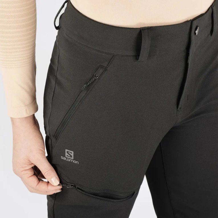 Black Salomon Outpeak Warm Women's Sport Pants | IE YM2371